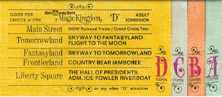 Original ticket book from Walt Disney World