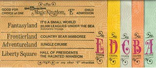 Original ticket book from Walt Disney World